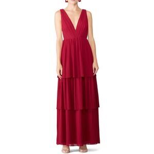 Fame & Partners Red The Callie Gown 14